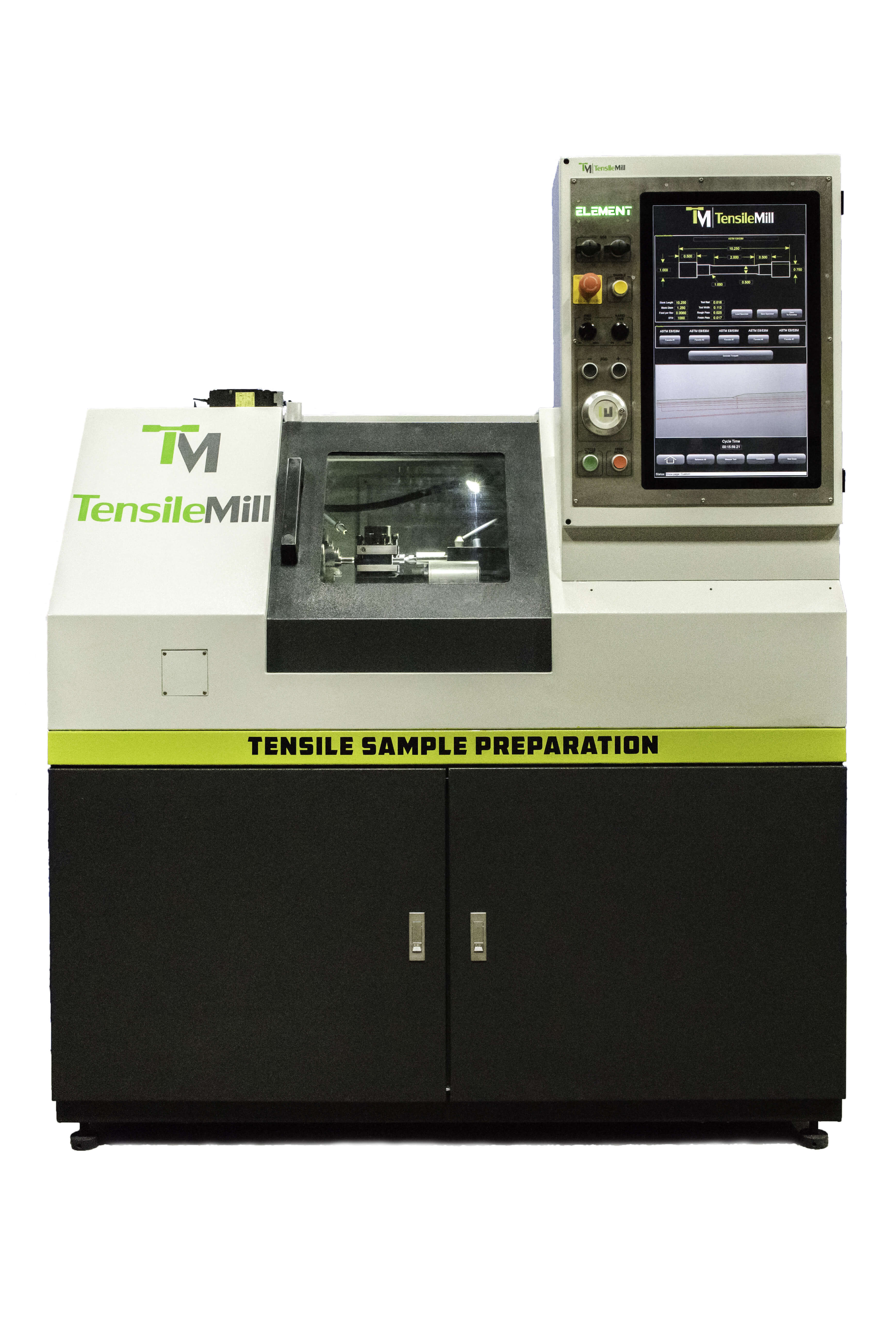 TensileTurn CNC specimen interface