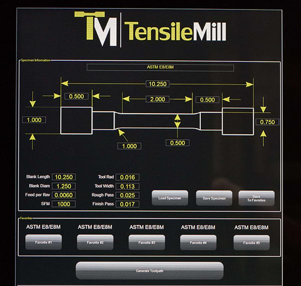 Round Tensile Test Sample Preparation Machine