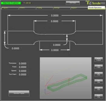 Easy flat tensile sample preparation