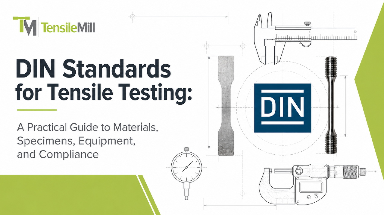 DIN Standards for Tensile Testing: A Practical Guide to Materials, Specimens, Equipment, and Compliance
